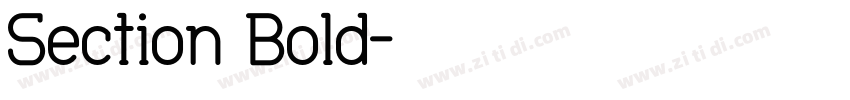 Section Bold字体转换
